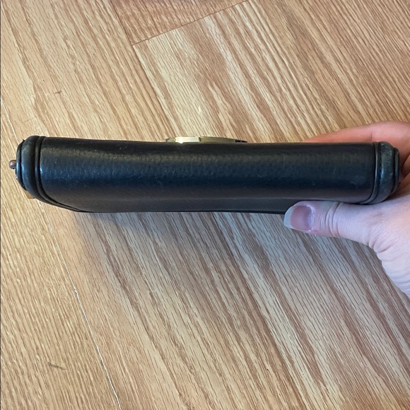 Tory Burch Black Wallet with Gold Emblem - Picture 7 of 12